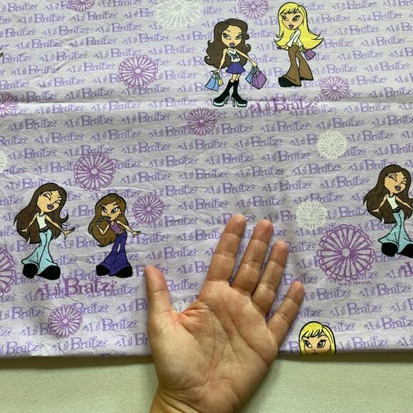 Lil Bratz Sewing Fabric 1 Yard 2004 VTG Purple Retired Out of Print 100% Cotton - Picture 5 of 5